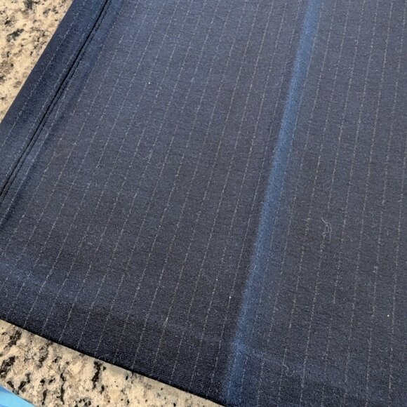 SPANX Nwt PerfectFit Ponte Wide Leg Pants 1X Tall Navy GrayPinstripe SuperSmooth - Picture 4 of 9